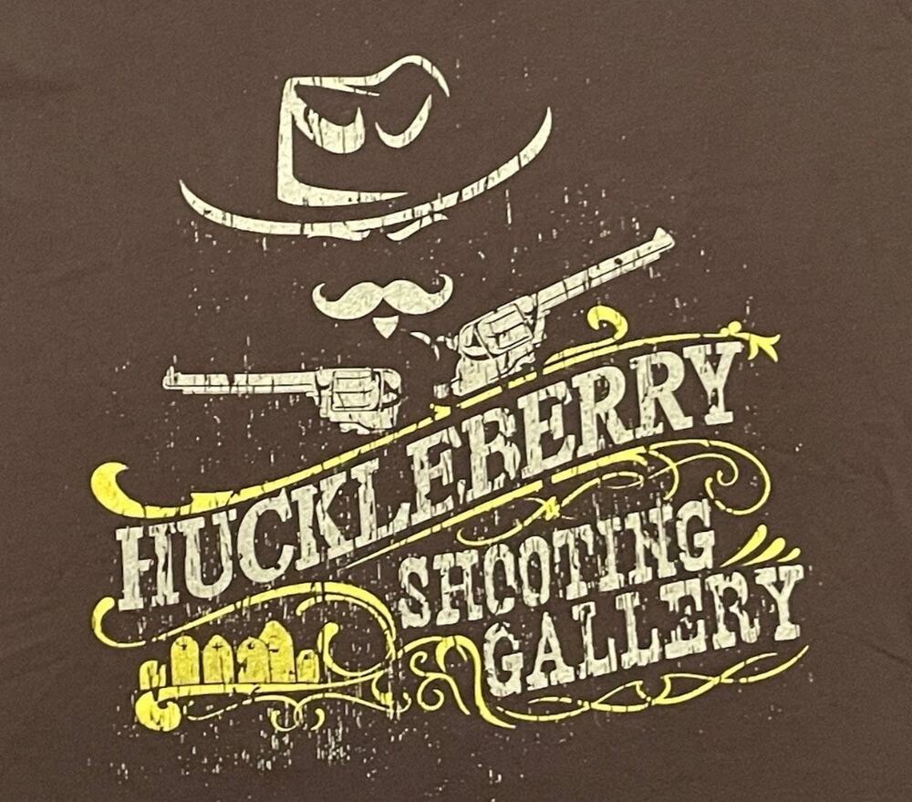 Grunt Style Huckleberry Shooting Gallery Graphic Tee, Western Cowboy, Size XXL
